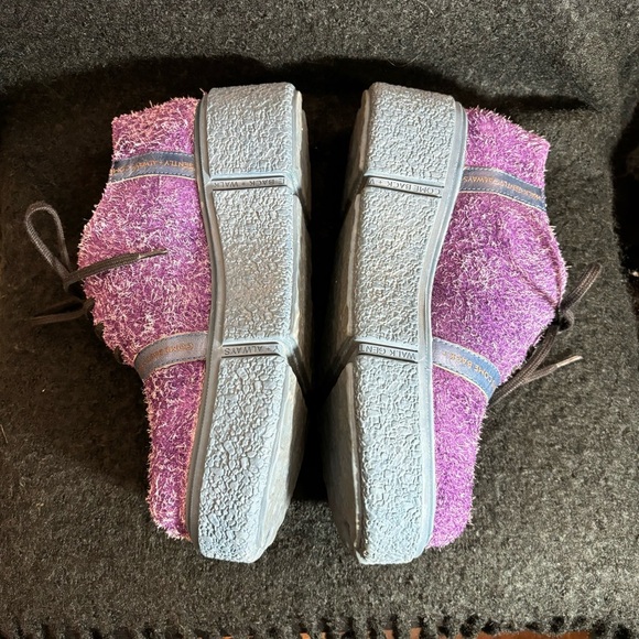 JOHN FLUEVOG Sz 9 Tycho  Space Edition Fuzzy Made in Portugal Platform Shoes - Picture 6 of 10